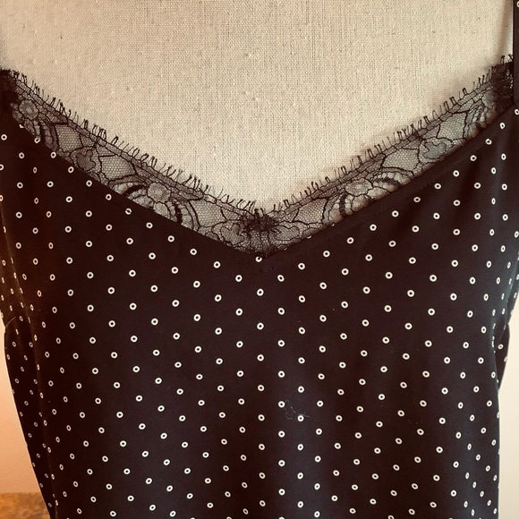 Twill Silk Lace Cami - Picture 3 of 10